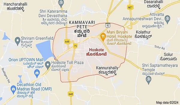 Featured Image of Prestige Hoskote Location Map